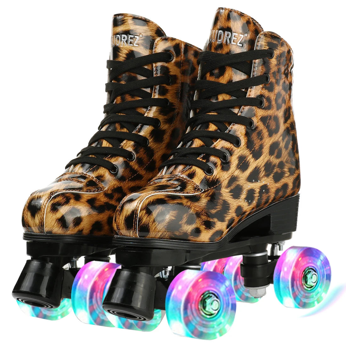 Roller Skates Shoes Inline Skating Quad Adult Double Row Roller Shoes Patins Sliding Sneaker Beginner Microfiber Leather Shoes