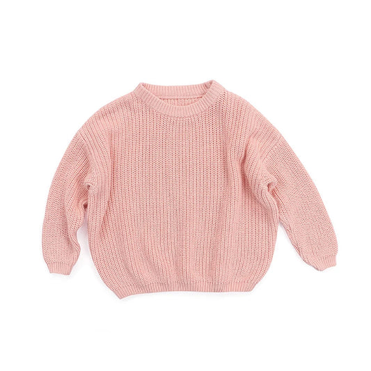 2020 New Fashion 0-5Years Newboorn Baby Girl Winter Autumn Sweaters Long Sleeve Solid Kintting O-Neck Top Fall Clothing